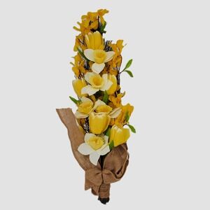 Sonoma Goods For Life Artificial Bouquet Yellow Daffodil Tulip Spring Floral New